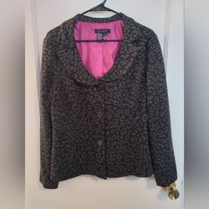 Super soft Leopard print blazer size Large